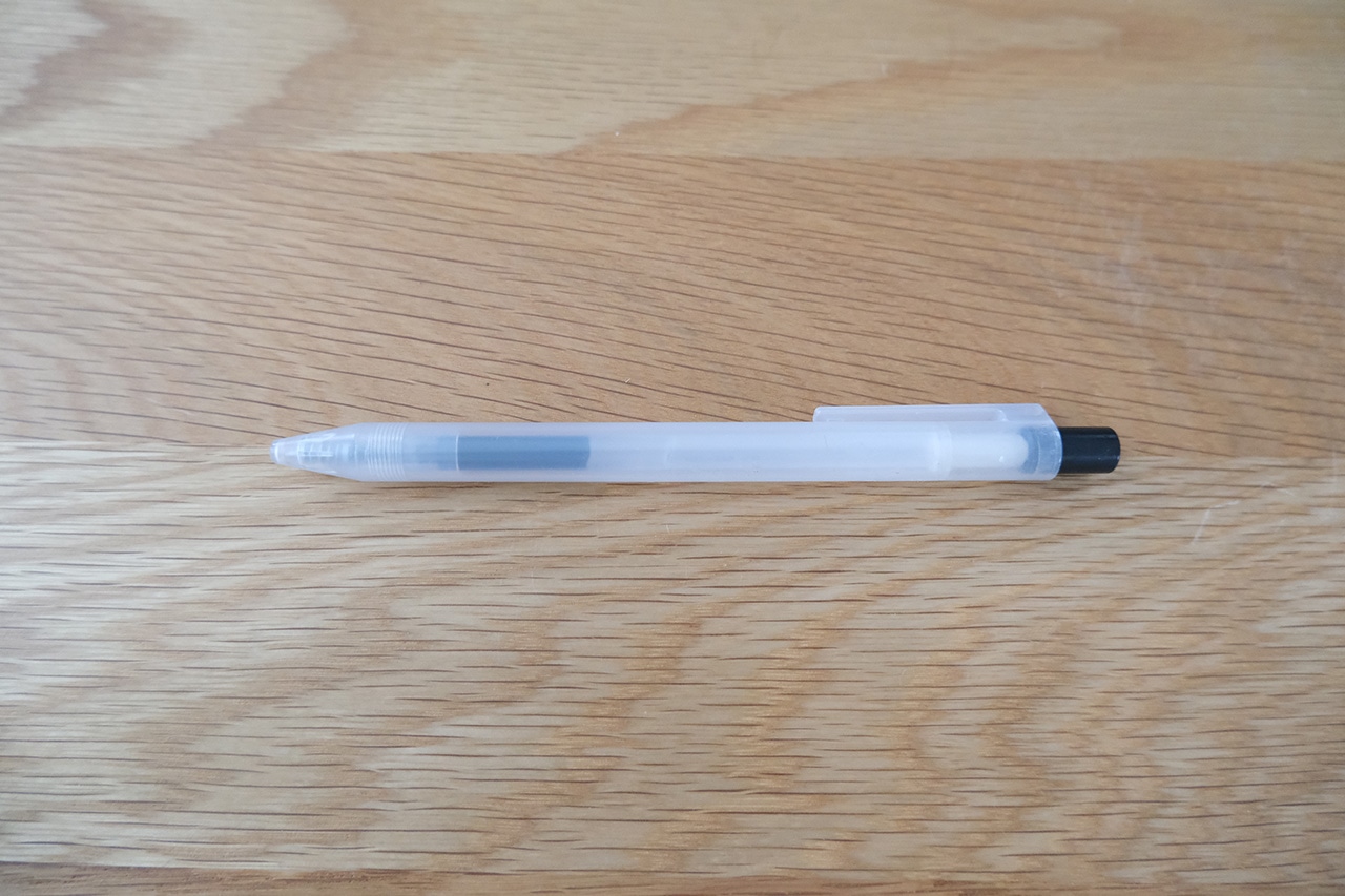 無印良品　さらさら描けるゲルインキボールペン　ノック式
