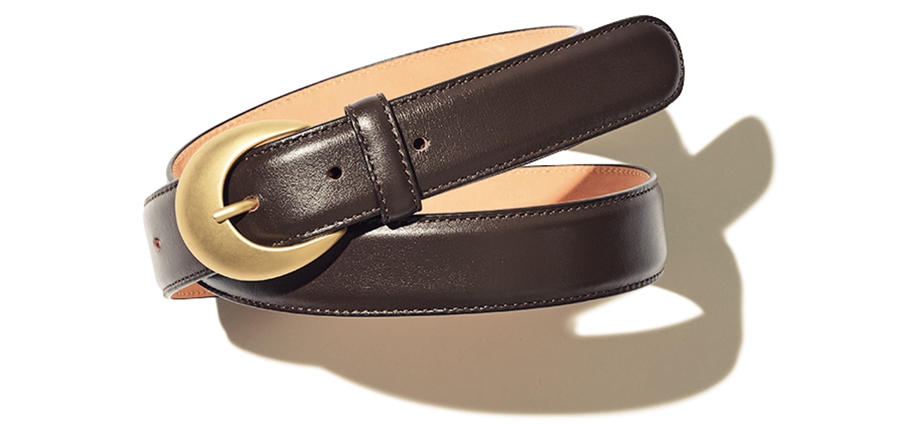 ATELIER AMBOISE（アトリエ アンボワーズ）のレザーベルト　￥23100（参考価格）