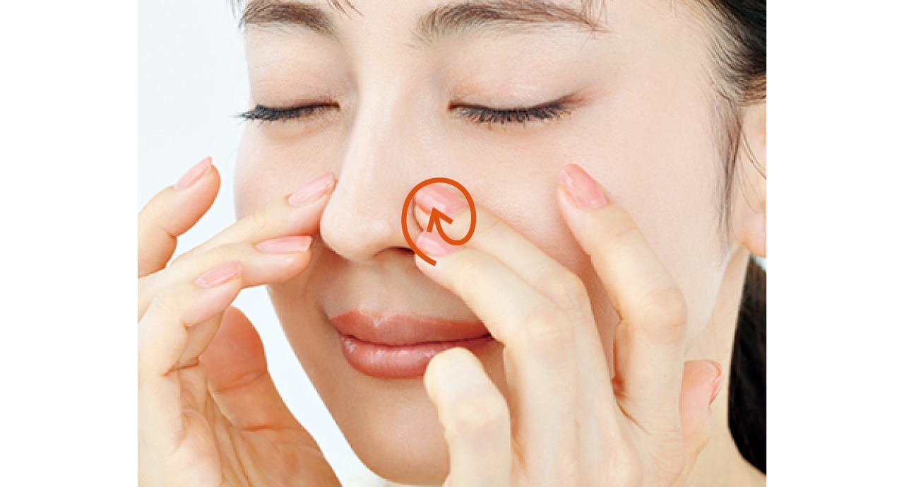 ゴワつきや毛穴ゾーンはくるくるとほぐし洗い