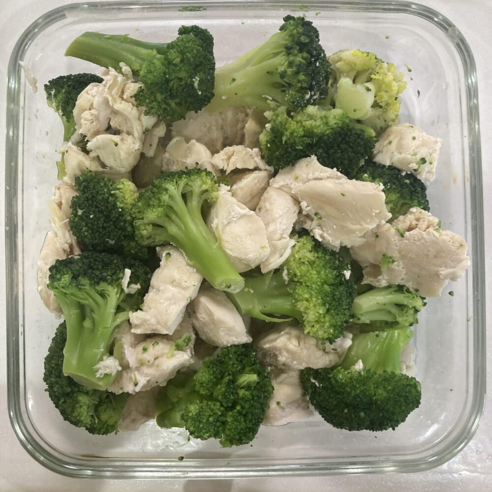 ささ身とブロッコリーのチーズマヨソース　ささ身　ブロッコリー