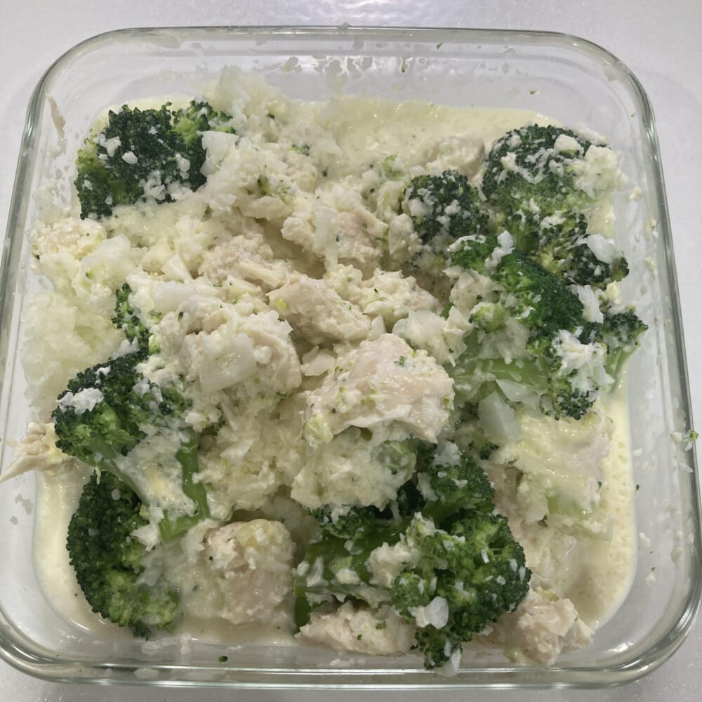 ささ身とブロッコリーのチーズマヨソース　ささ身　ブロッコリー