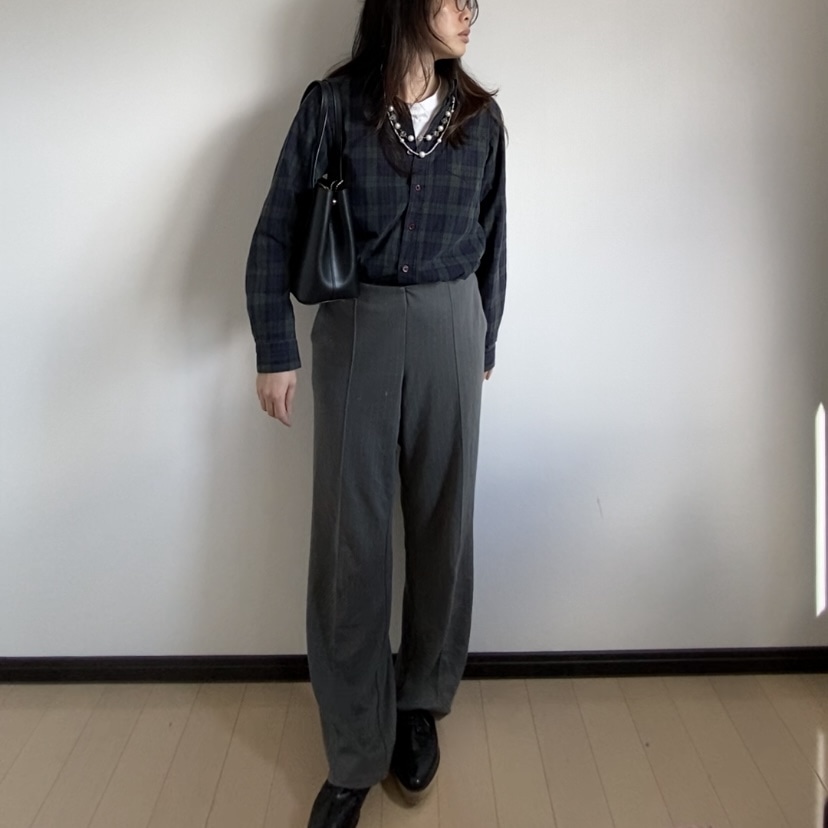 ネックレス　パール　コーデ