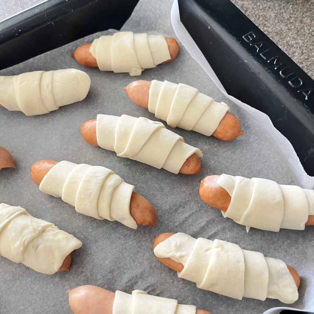 運動会　お弁当　ソーセージパイ