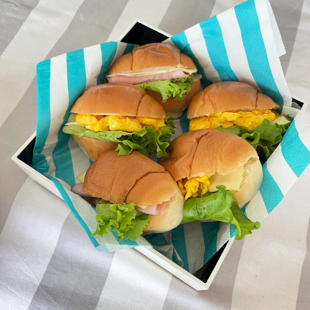 運動会　お弁当　サンドイッチ