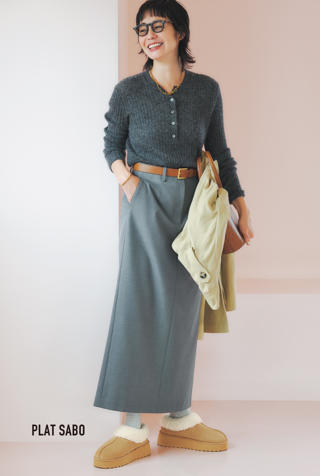 竹下玲奈さん着用「PLAT SABO」【W3063】￥6490／ABCマート（ABC SELECT）