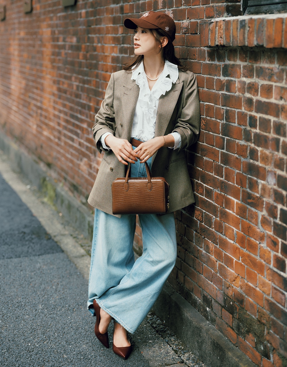 バッグでキメたコーデ 高垣麗子さん