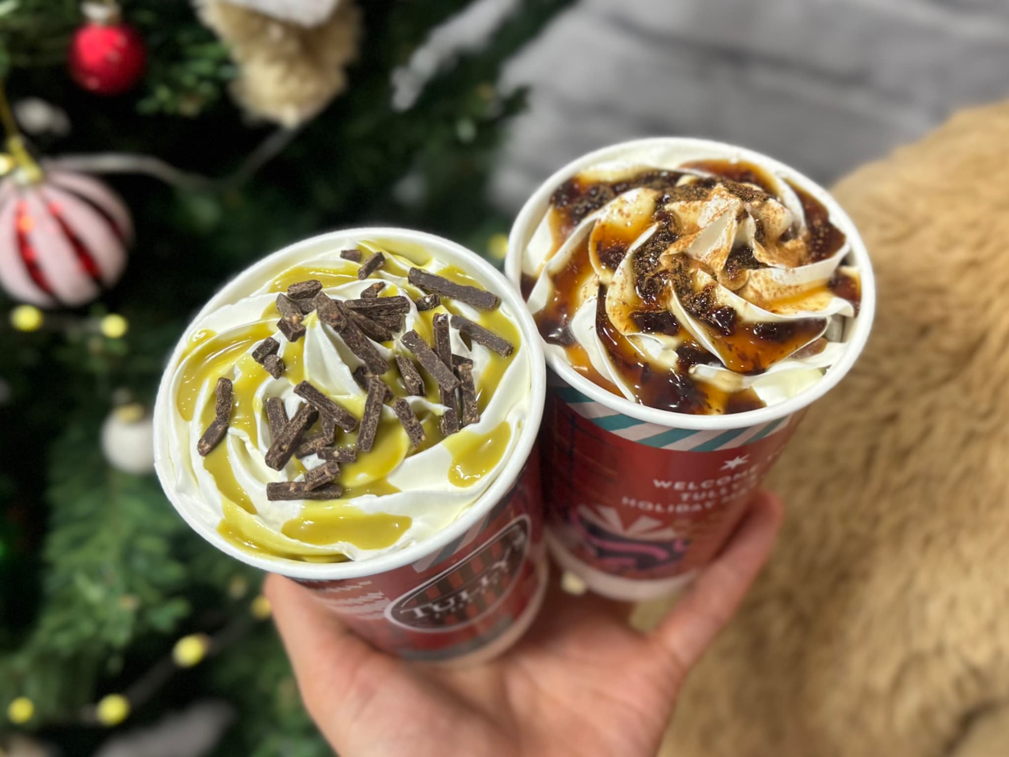 タリーズ2025ホリデードリンクメニュートッピングアップ