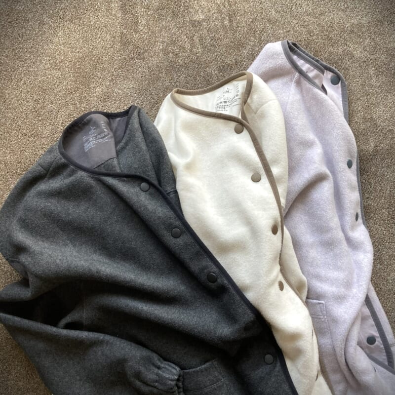 無印良品　フリースカーディガン