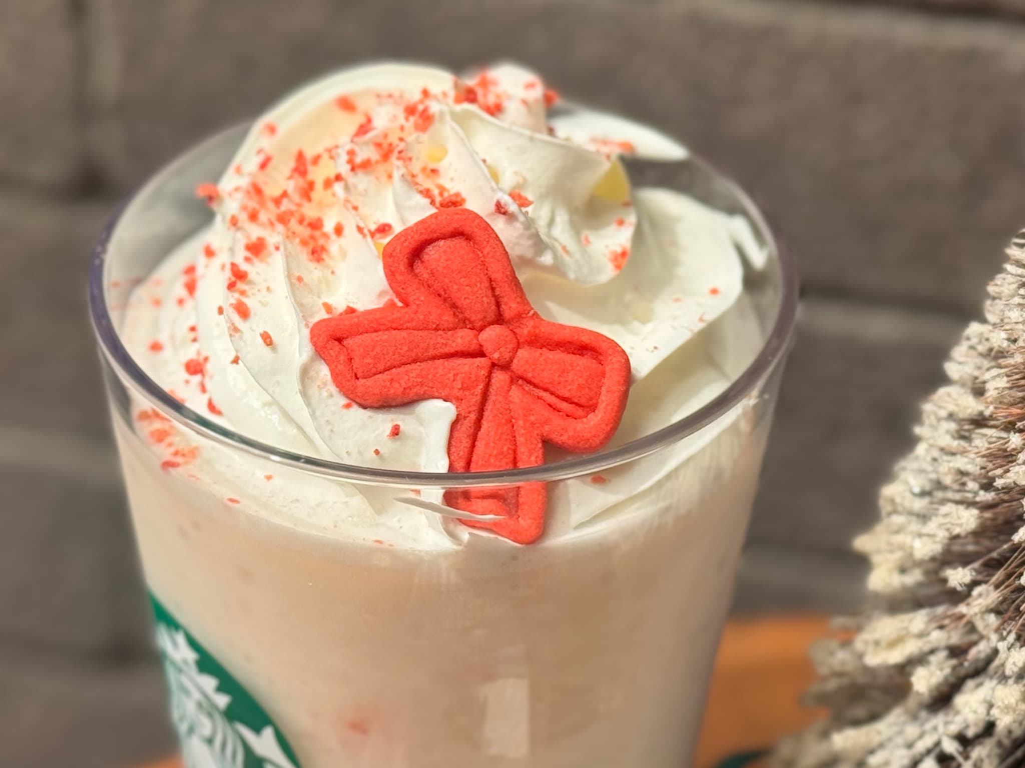 スタバホリデー、クッキートッピング