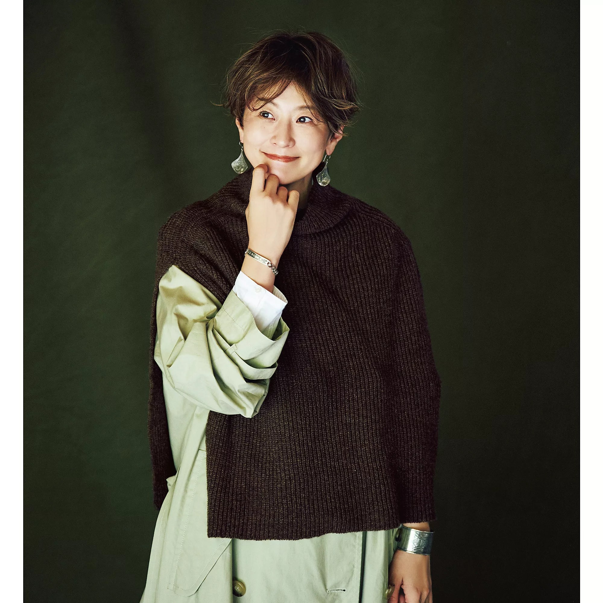 TWEEDMILL
【五明祐子さんコラボ】ニットポンチョ