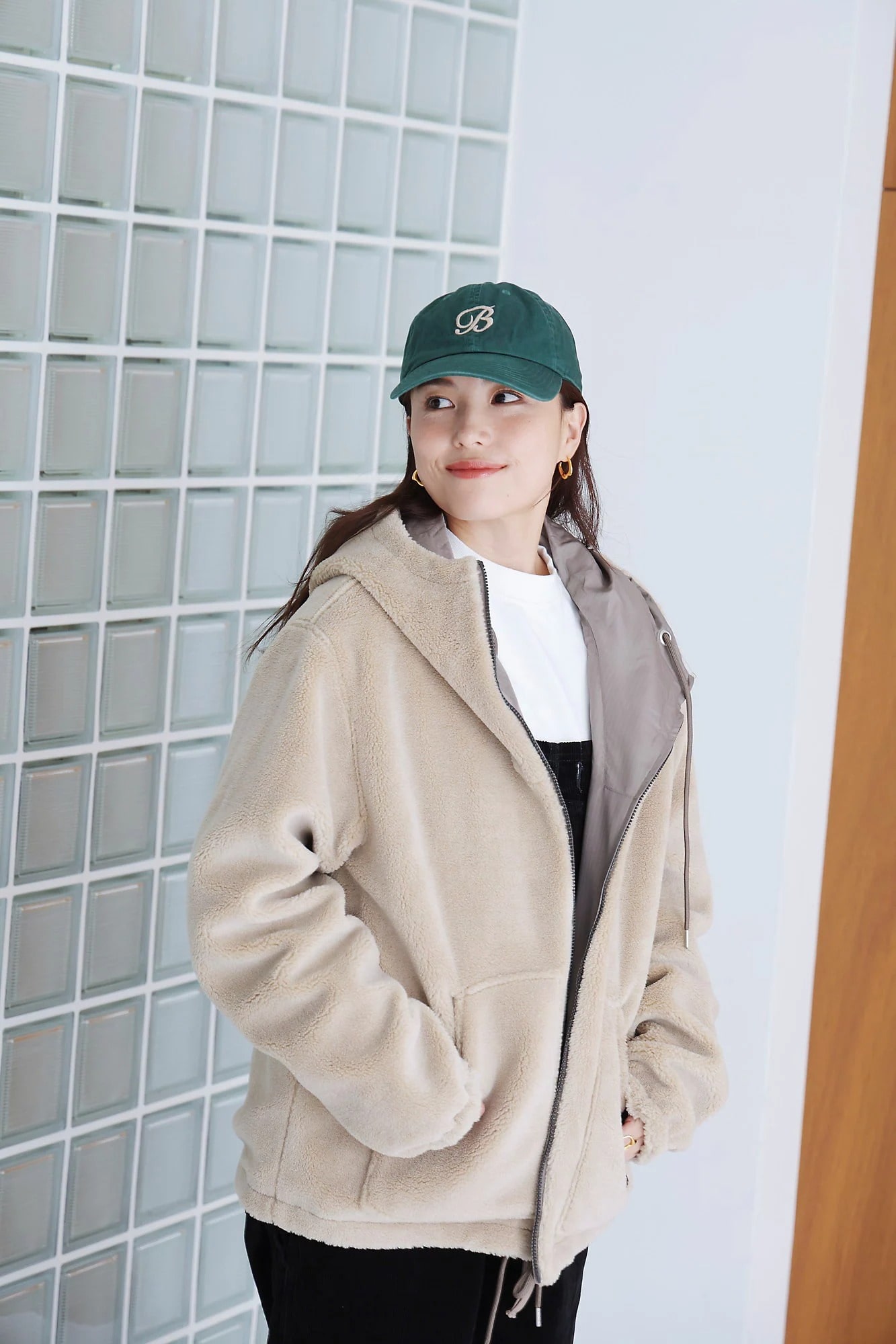 TAION
【洗える】NON DOWN MILITARY REVERSIBLE BOA HOODIE