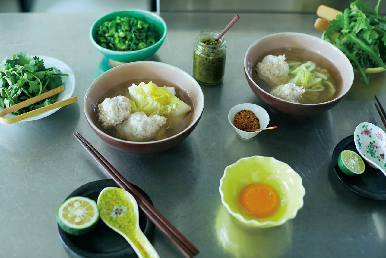 塩もみ白菜で肉だんご鍋