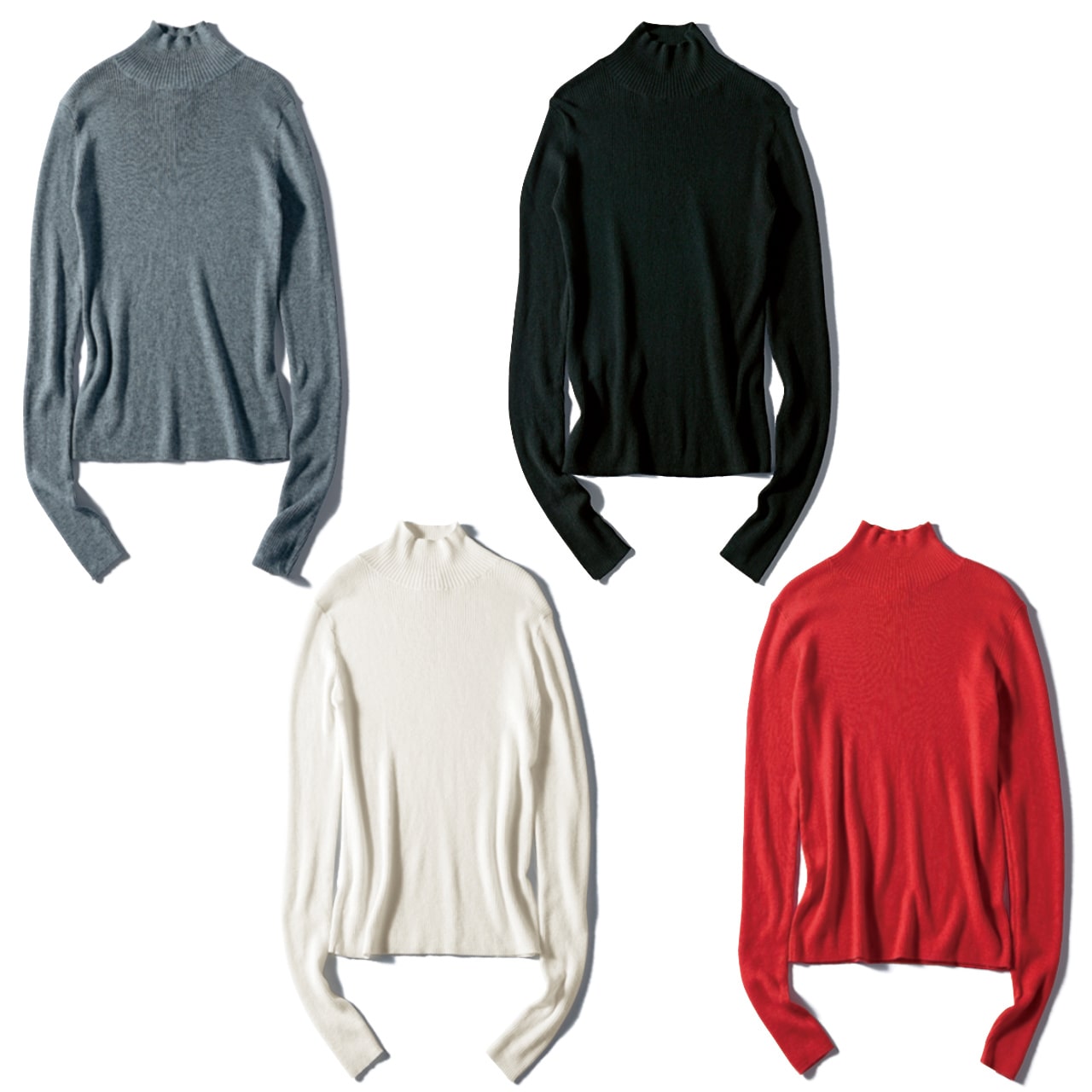 LEE限定 12closet（トゥエルブクローゼット）【洗える】【石上美津江さんコラボ】すっきり見えハイネックニット