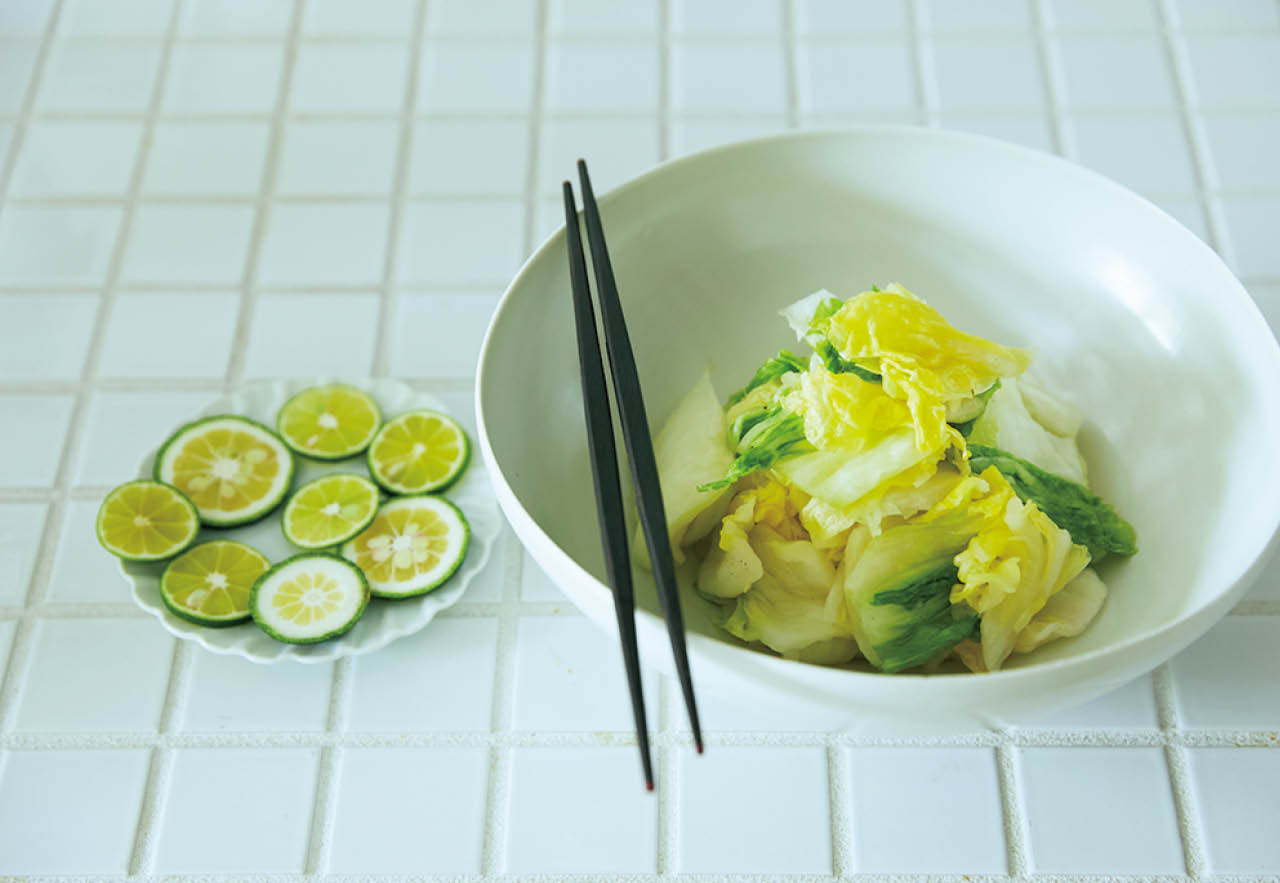 塩もみ白菜の即席漬け