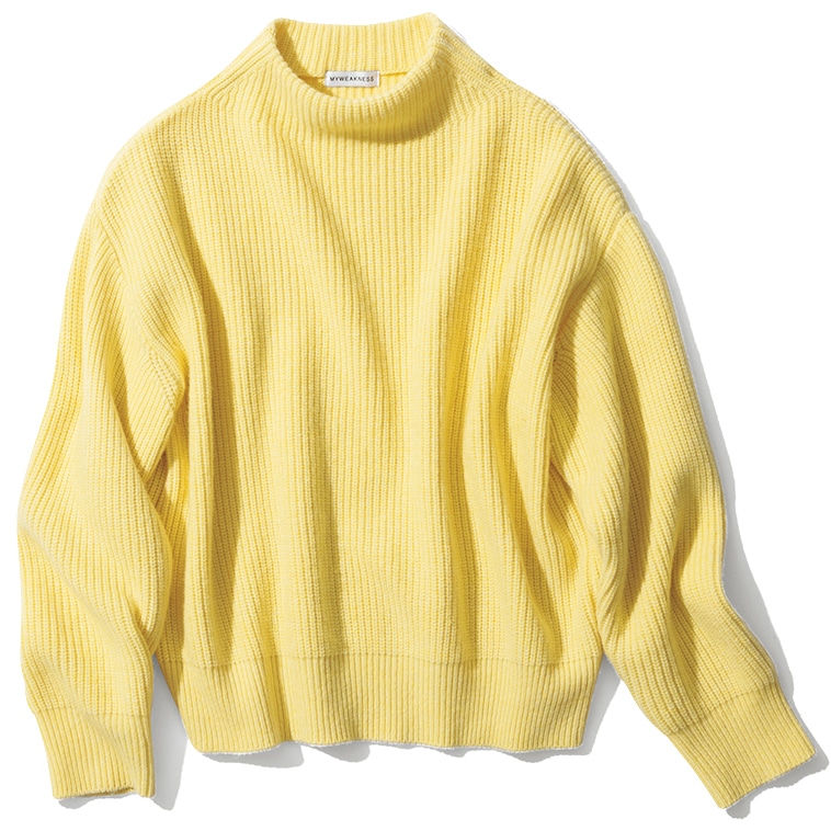 MY WEAKNESS(マイ ウィークネス)【洗える】Hilja Mock Neck Knit /モックネックニット