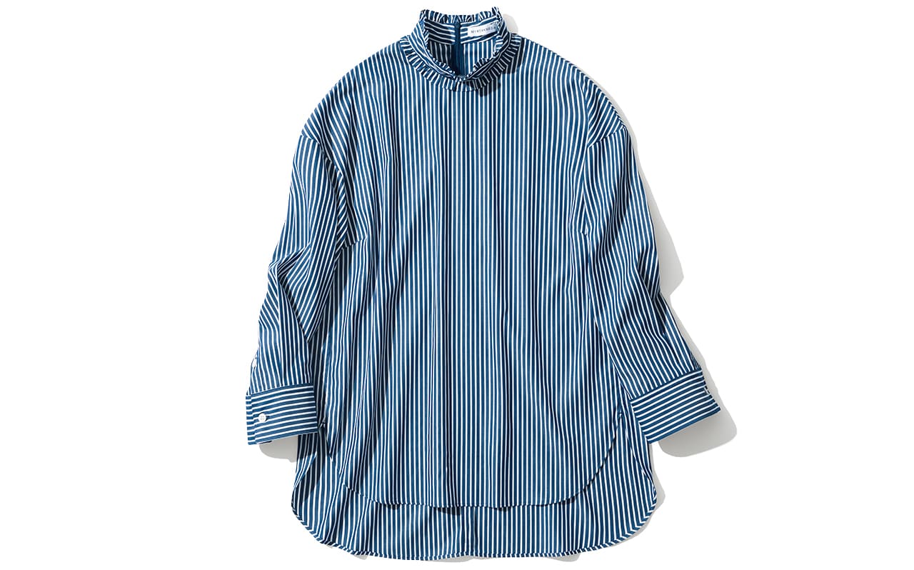 LEE限定 MY WEAKNESS(マイ ウィークネス)【洗える】Shaun Shirt /フリルネック プルオーバーシャツ