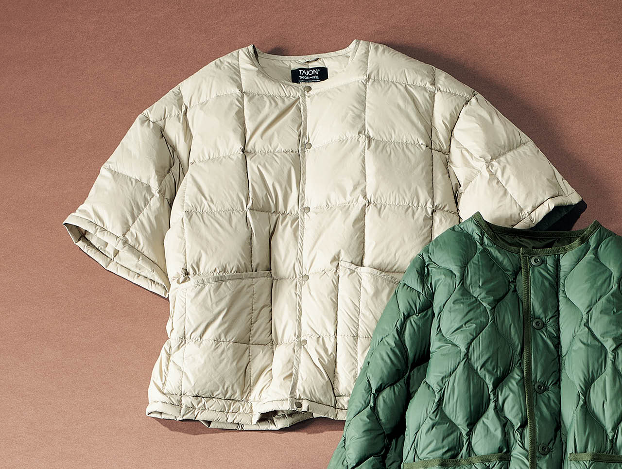 TAION×URBAN RESEARCH DOORS ショートスリーブAラインライトダウン