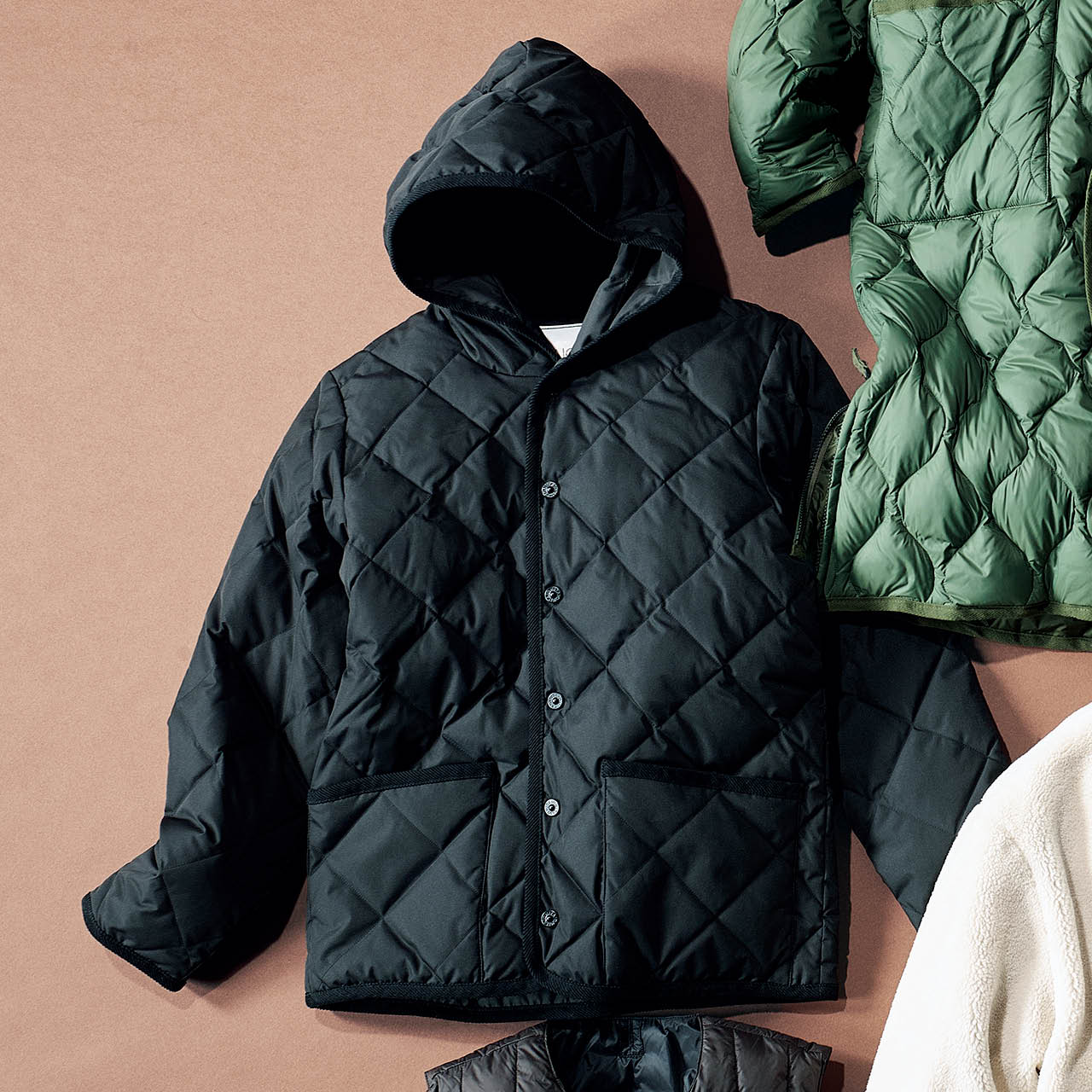 TAION×SHIPS anyパイピング フード ジャケット