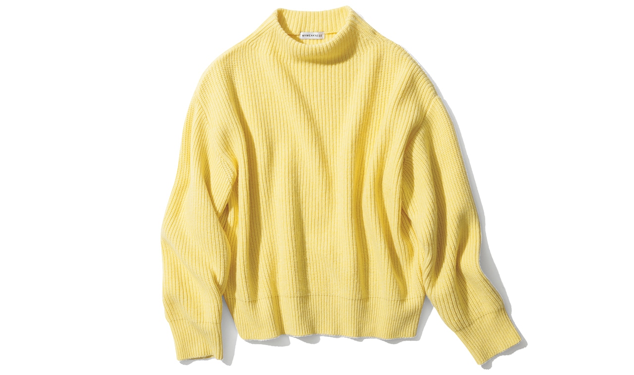 MY WEAKNESS(マイ ウィークネス)【洗える】Hilja Mock Neck Knit /モックネックニット