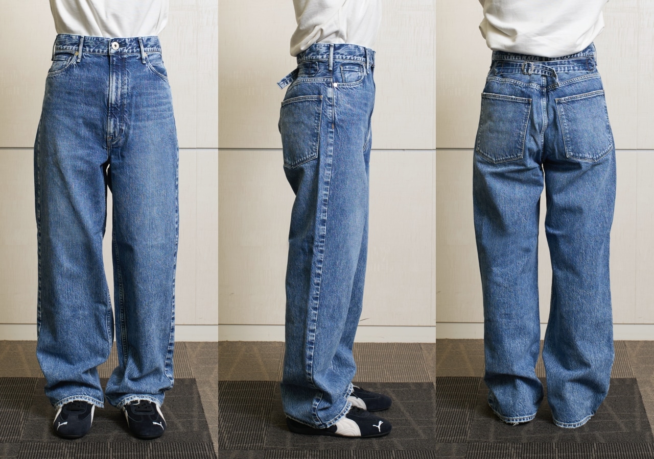 LEEマルシェスタッフがアッパーハイツのデニムの22サイズを試着