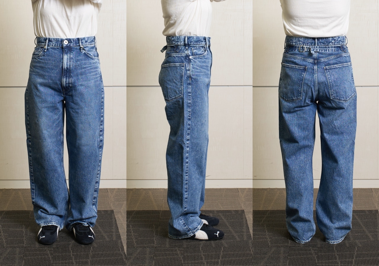 身長156cmのスタッフがアッパーハイツのデニムをお試し