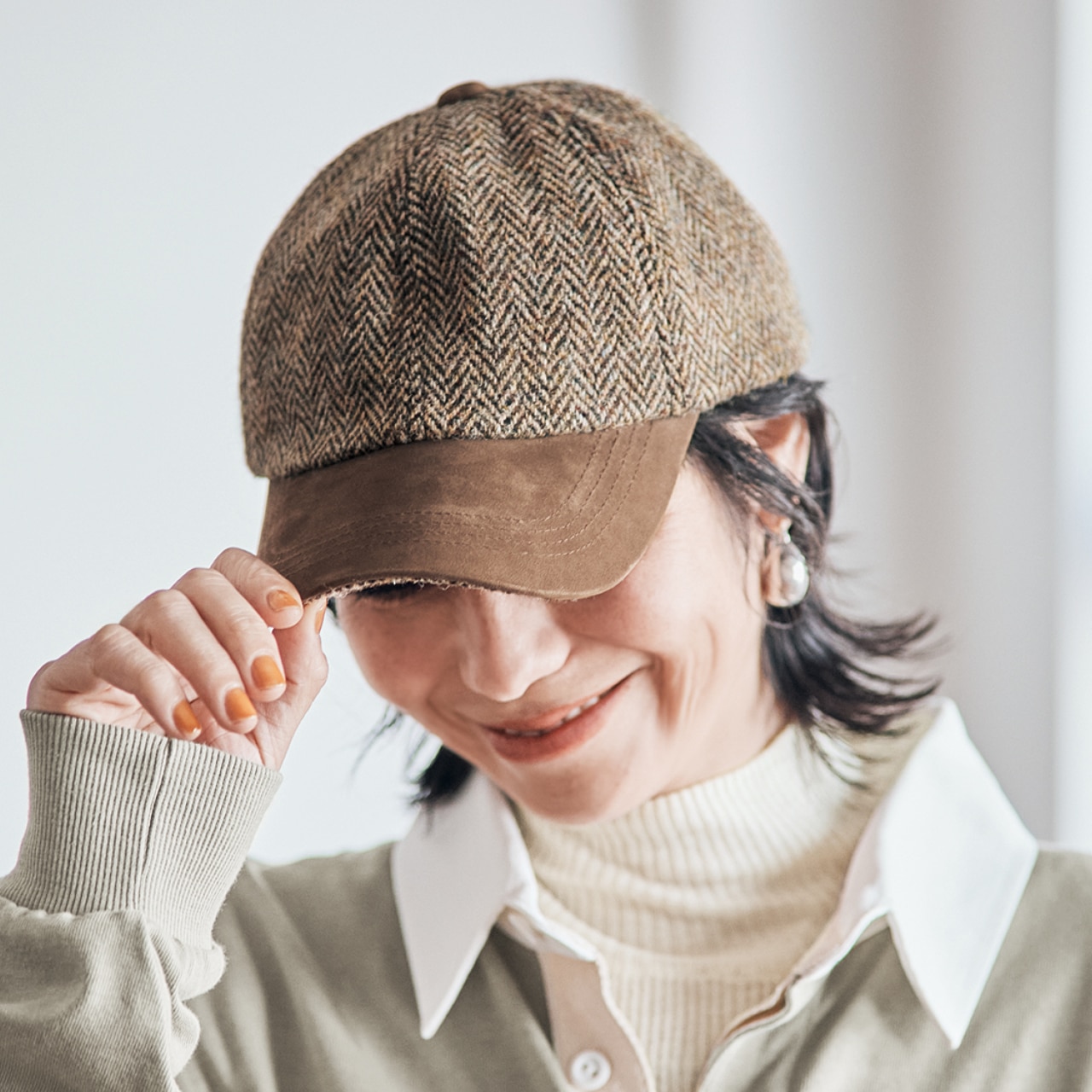 TWEEDMILL（ツイードミル）【石上美津江さんセレクト】ツイードキャップ