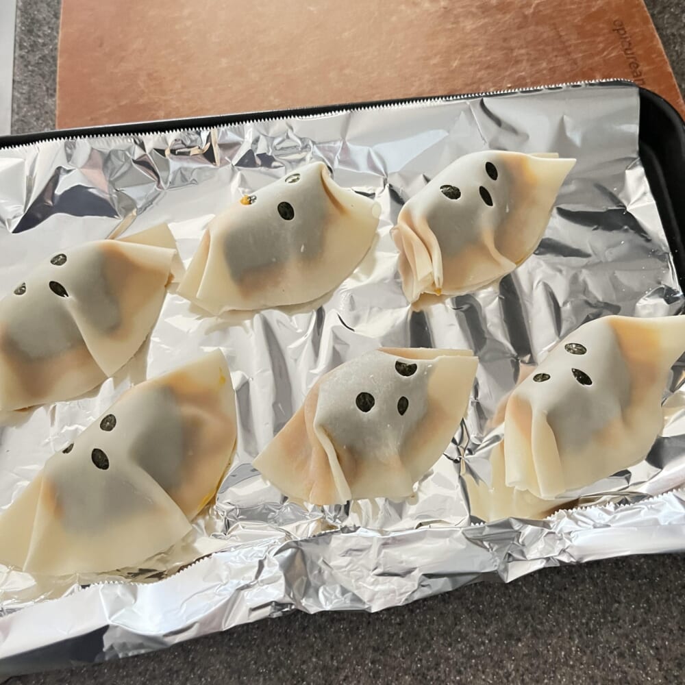 ハロウィン　お弁当　餃子
