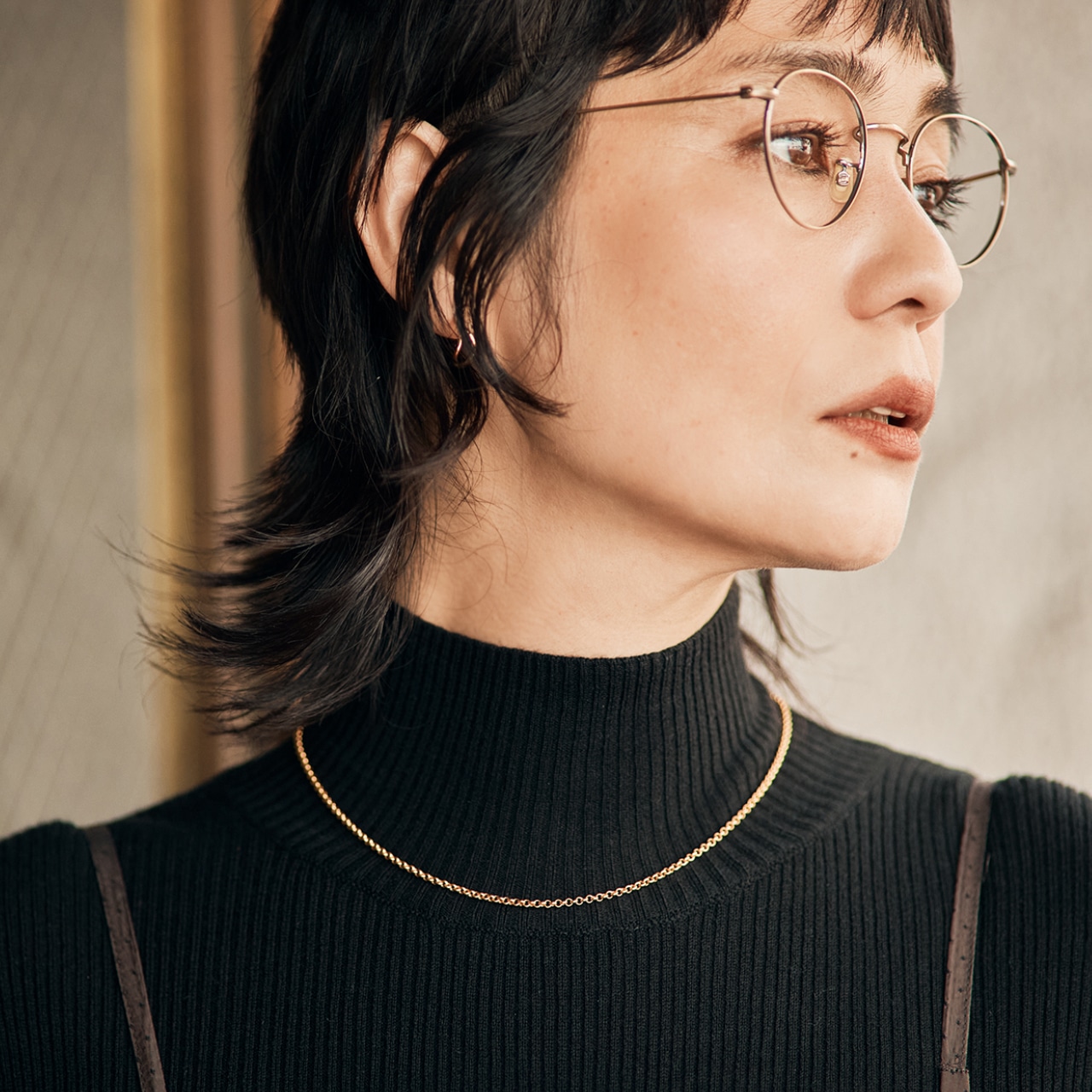 LEEマルシェ初 LEE限定 PIMENTÉ（ピモンテ）【石上美津江さん別注】43㎝ドロップエンドチェーンネックレス