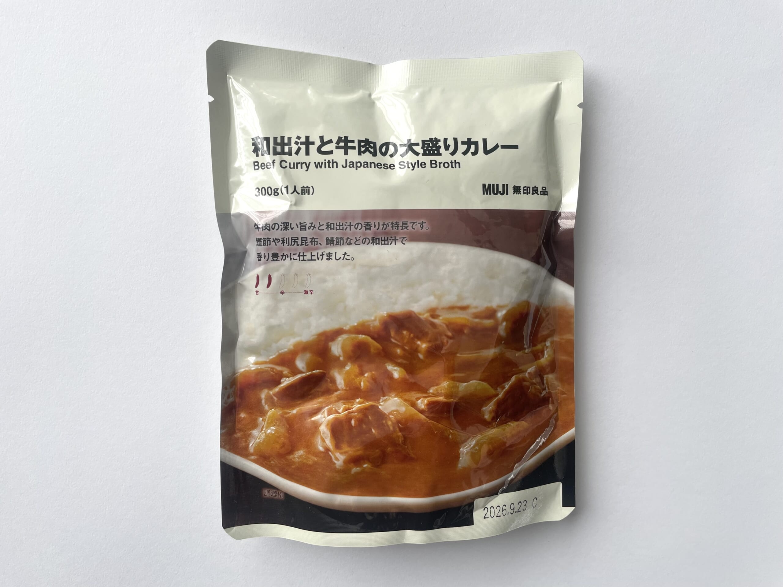 無印良品の「和出汁と牛肉の大盛りカレー」