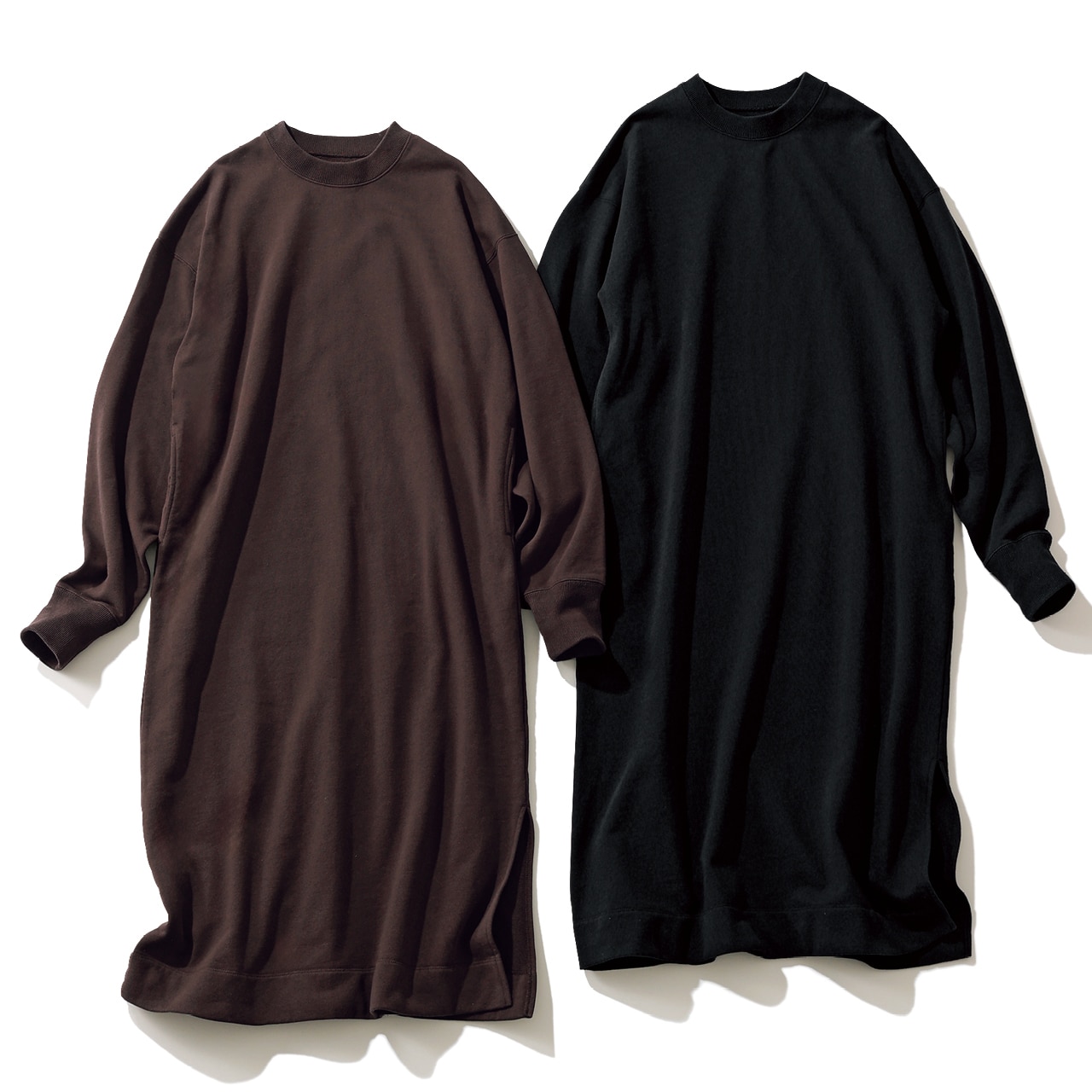 12closet(トゥエルブクローゼット)【洗える】【USAコットン】スウェットワンピース