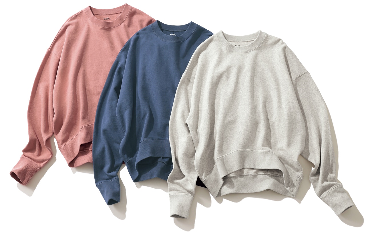 12closet(トゥエルブクローゼット)【洗える】【USAコットン】コクーンスウェット