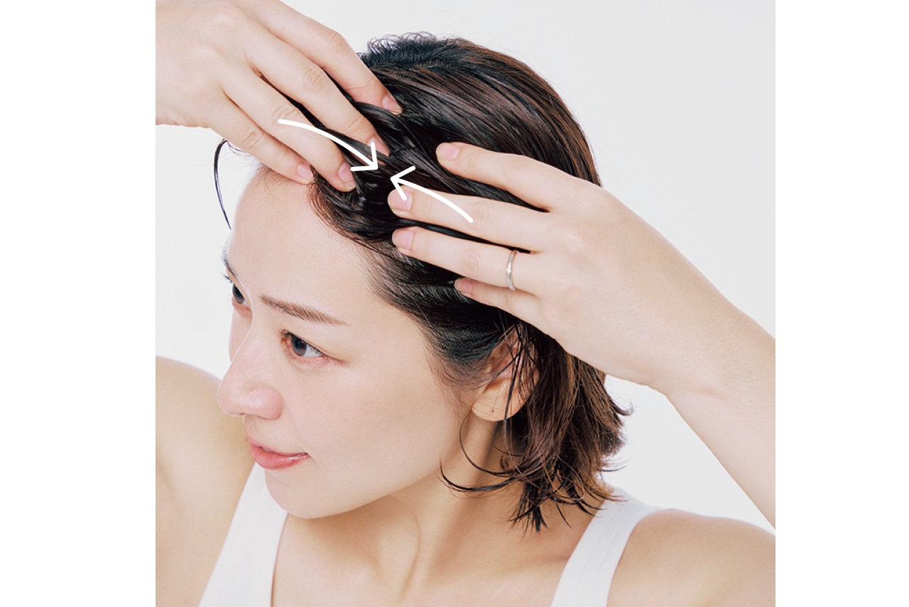 毛穴の汚れを押し出すマッサージ