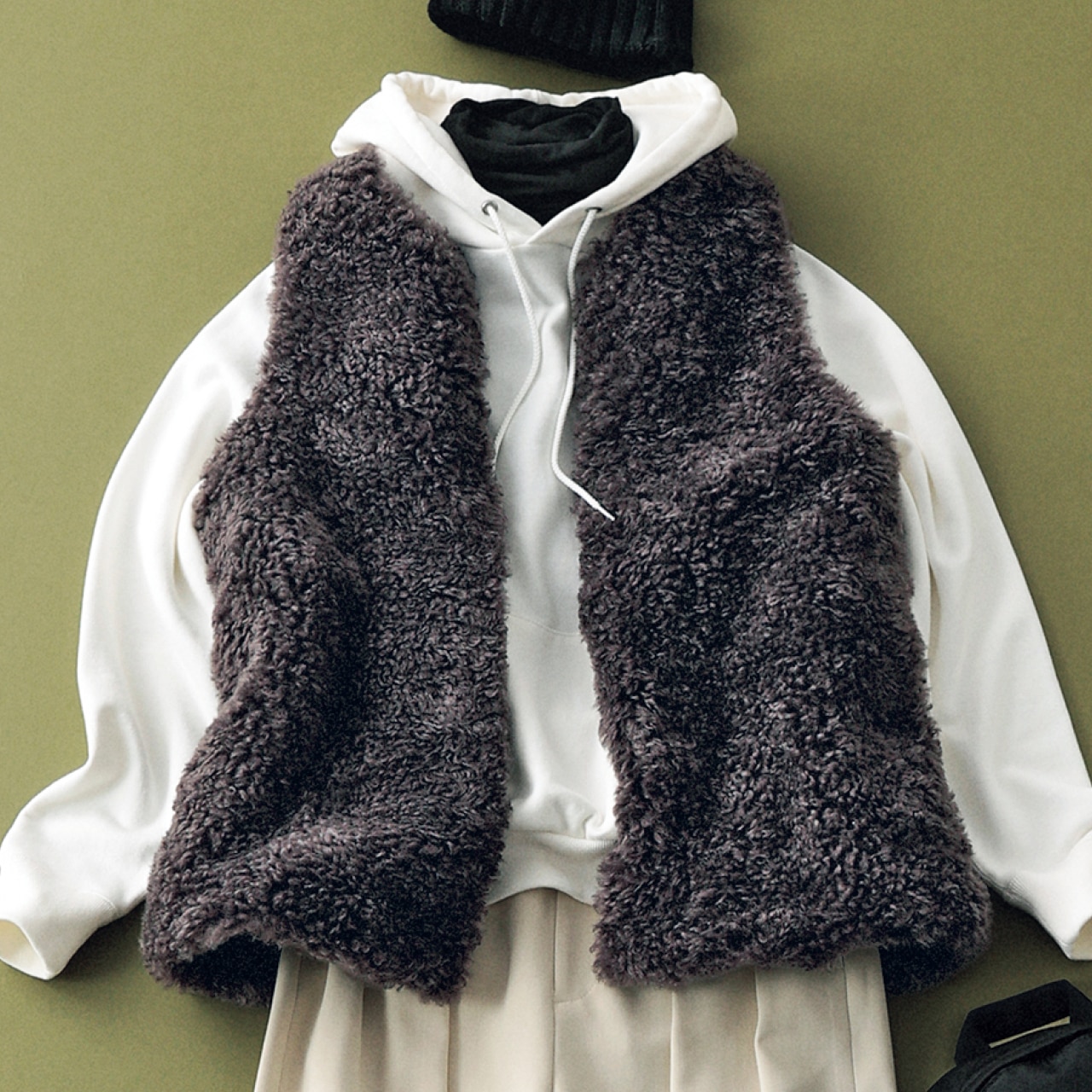 LEE DAYS限定 Curensology(カレンソロジー)【LEE別注】リバーキルトファーベスト