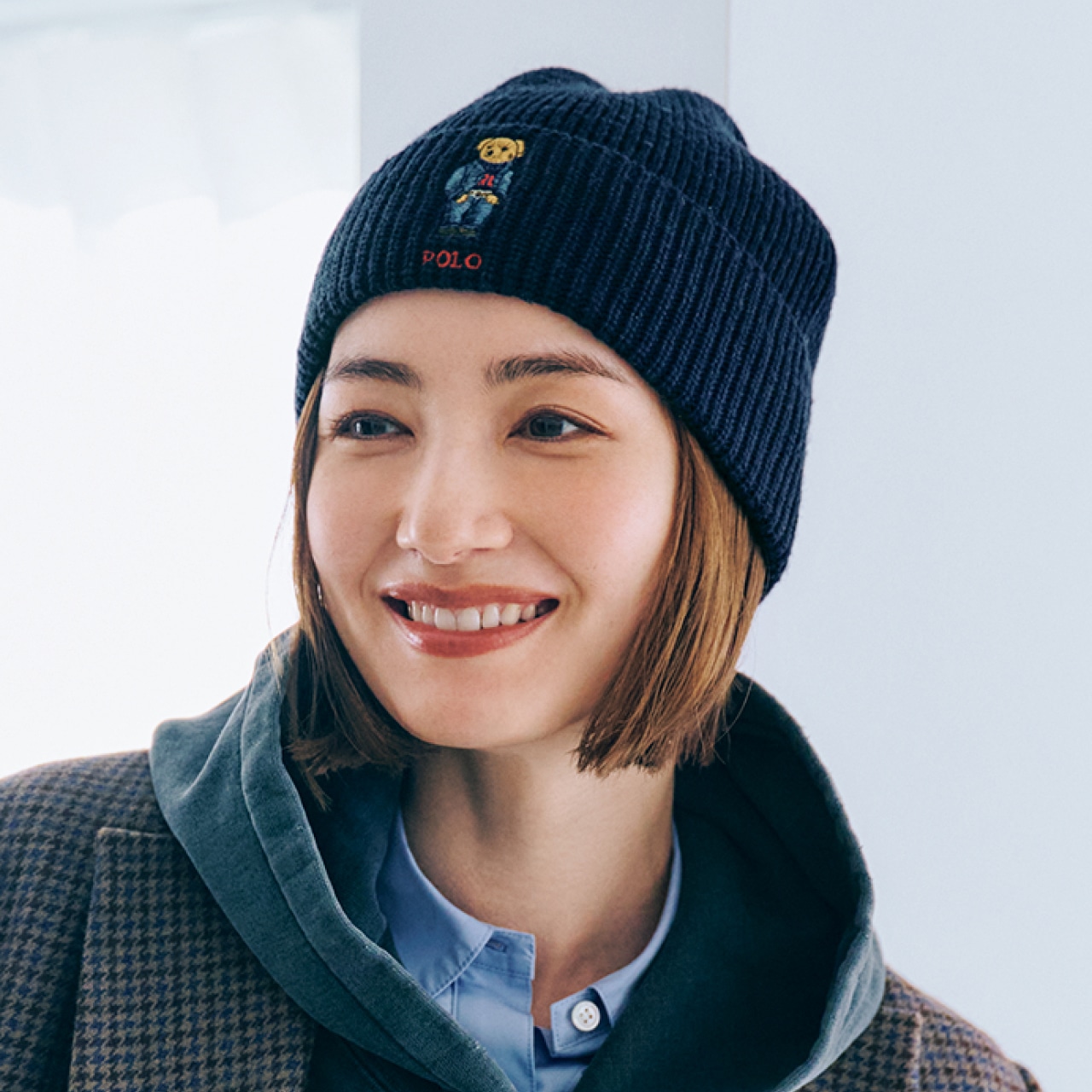 POLO RALPH LAUREN(ポロ ラルフ ローレン)【洗える】SOLID DENIM BEAR BEANIE
