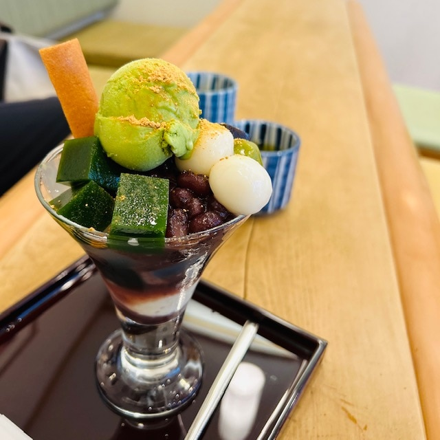 京都甘味処 月ヶ瀬 高島屋店　抹茶パフェ