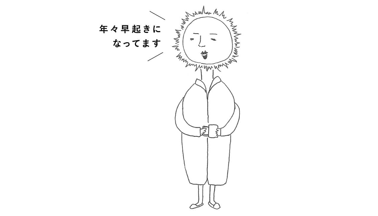 年々早起きになってます
絵:84kichiさん