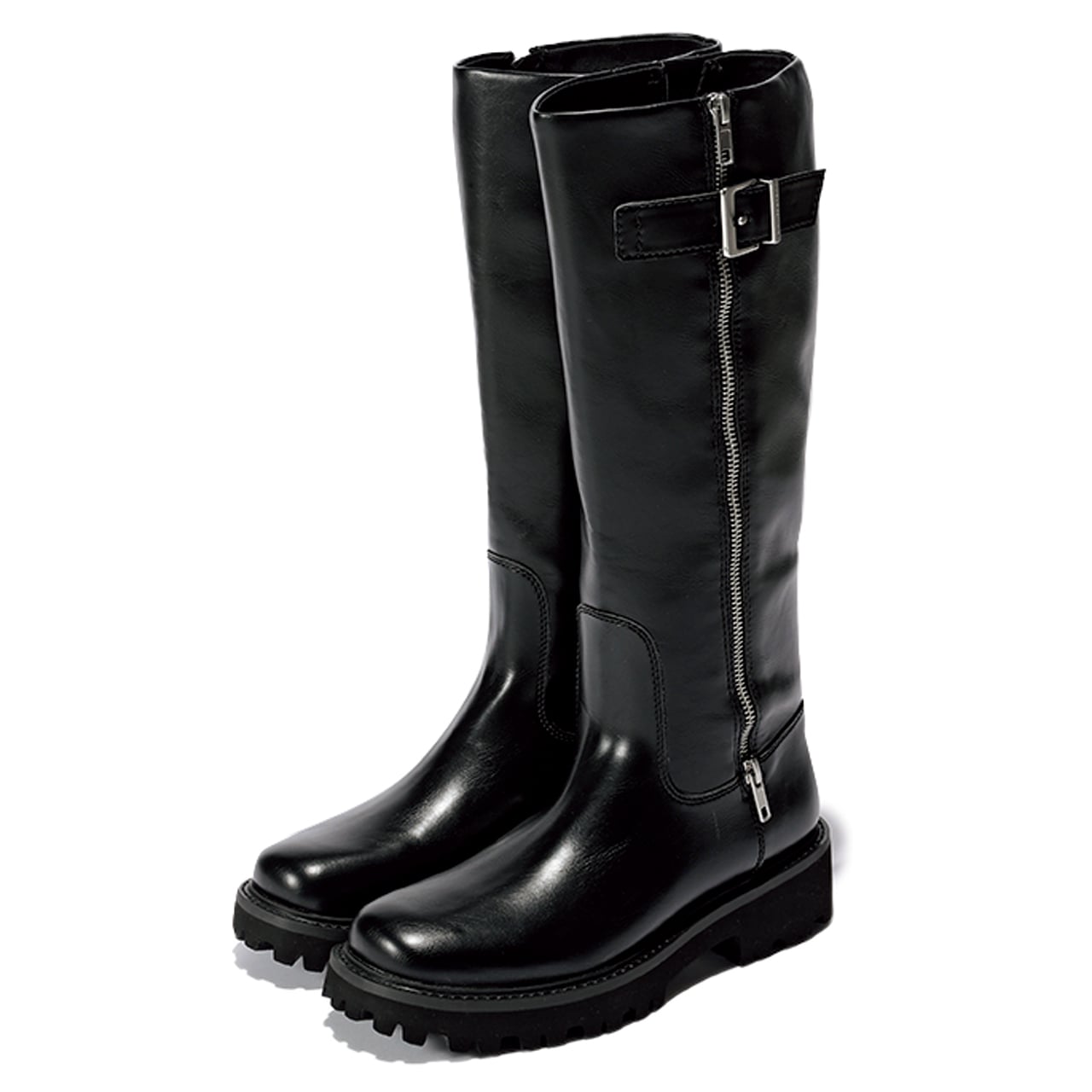 CHARLES & KEITH 黒の辛口ロングブーツ