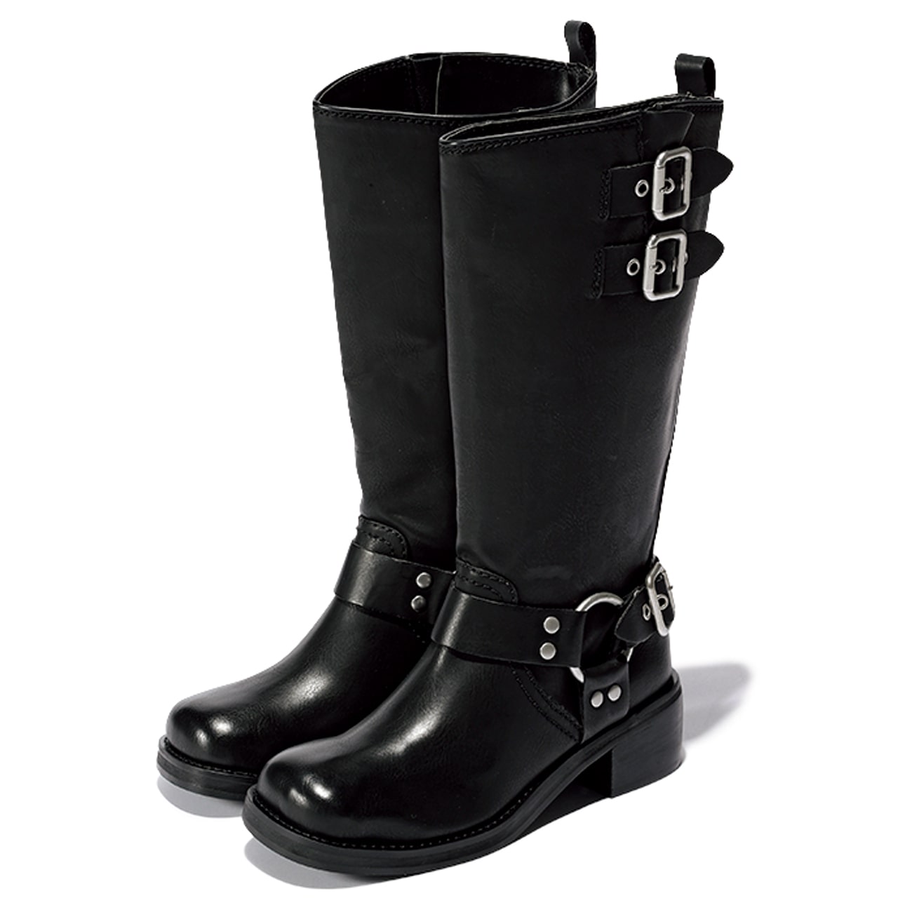 【STEVE MADDEN(スティーブ・マデン)】黒の辛口ロングブーツ ¥22000