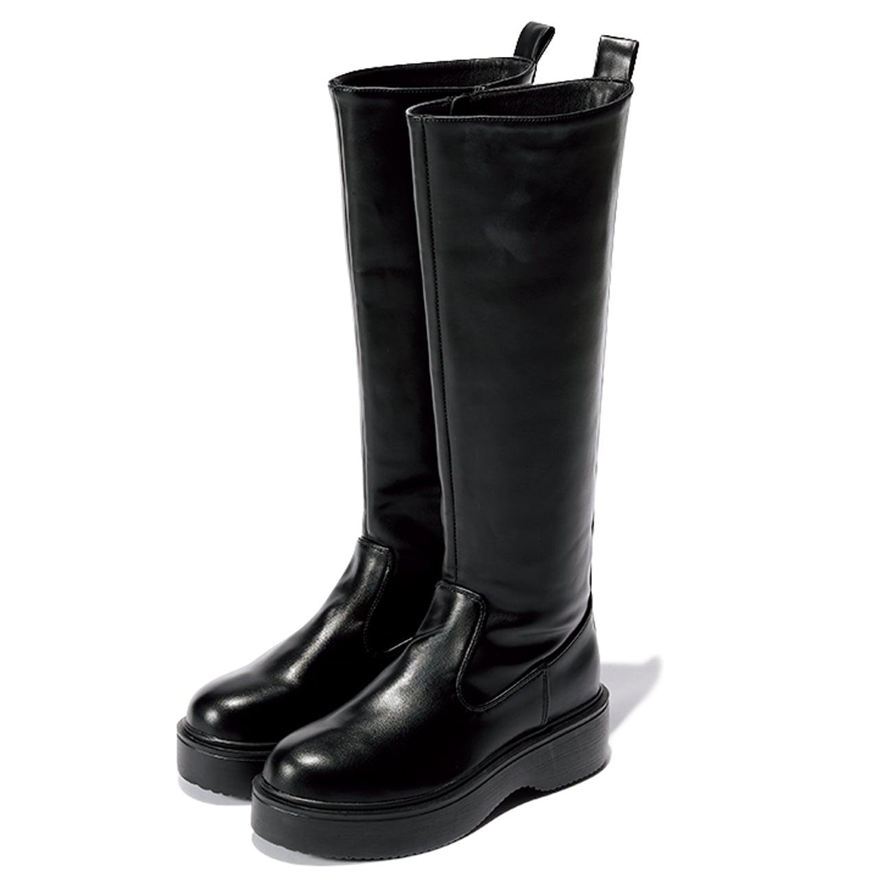 【KBF(ケービーエフ)】黒の辛口ロングブーツ ¥13200