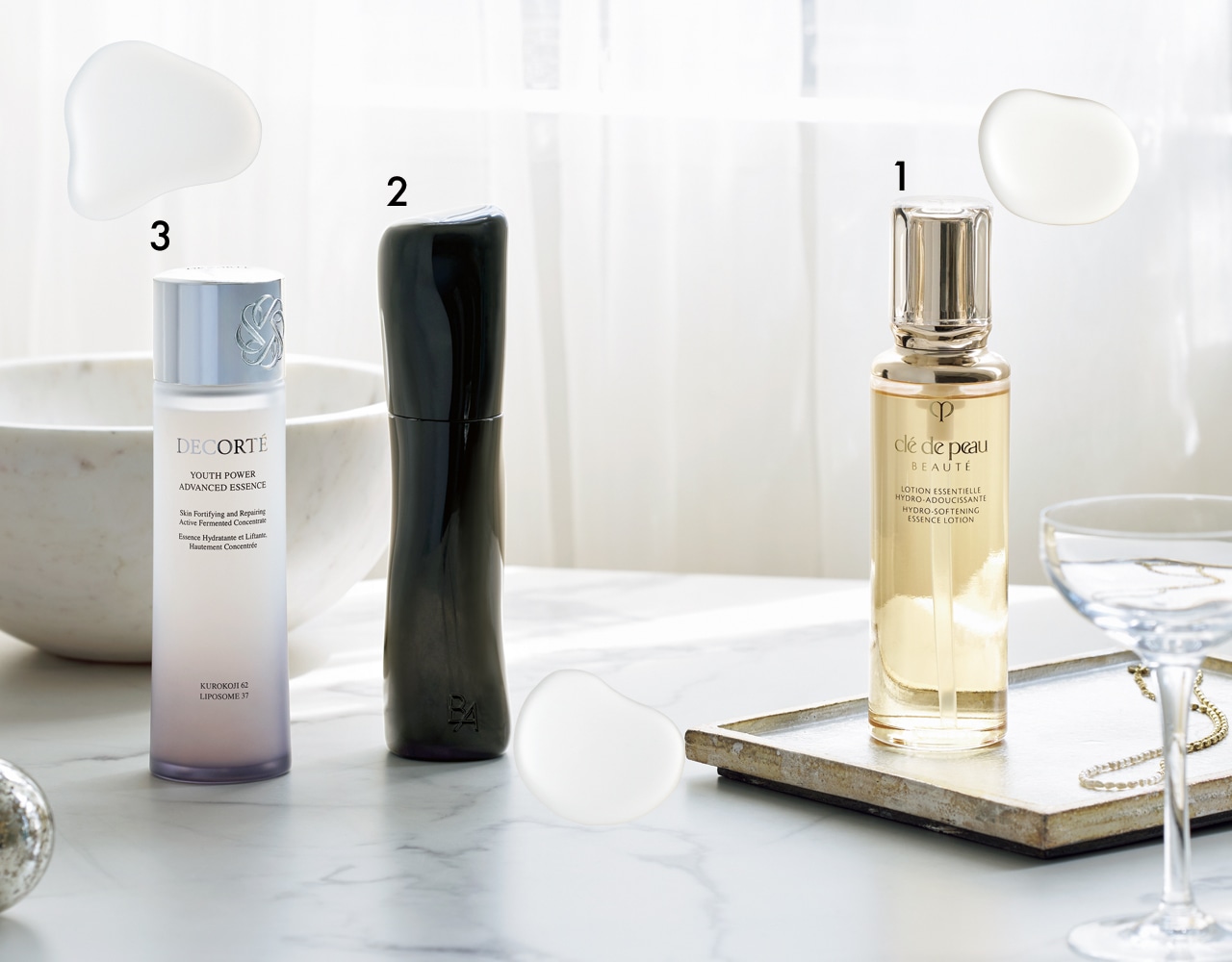 名品化粧水3つ