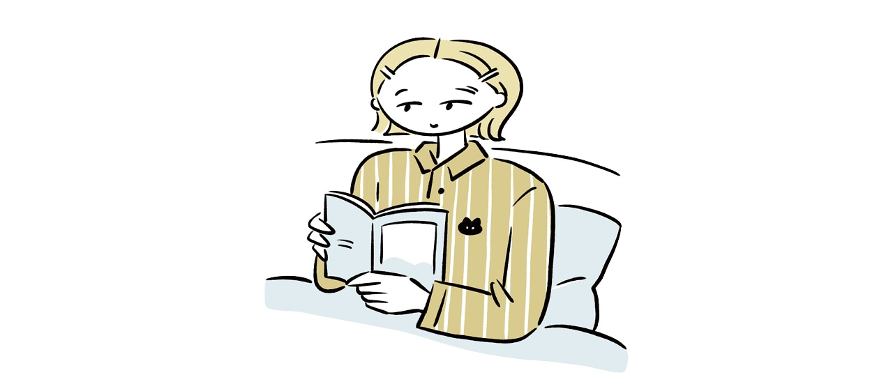 6分間の読書で眠気を招く