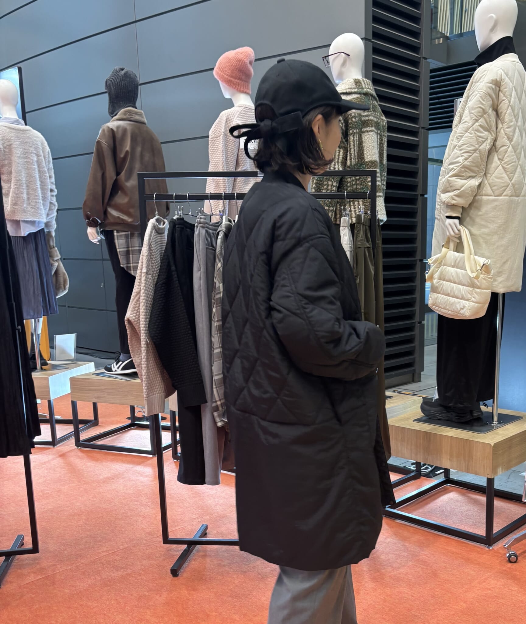 ワークマン　防風撥水キルティング アジャストブルゾンを試着