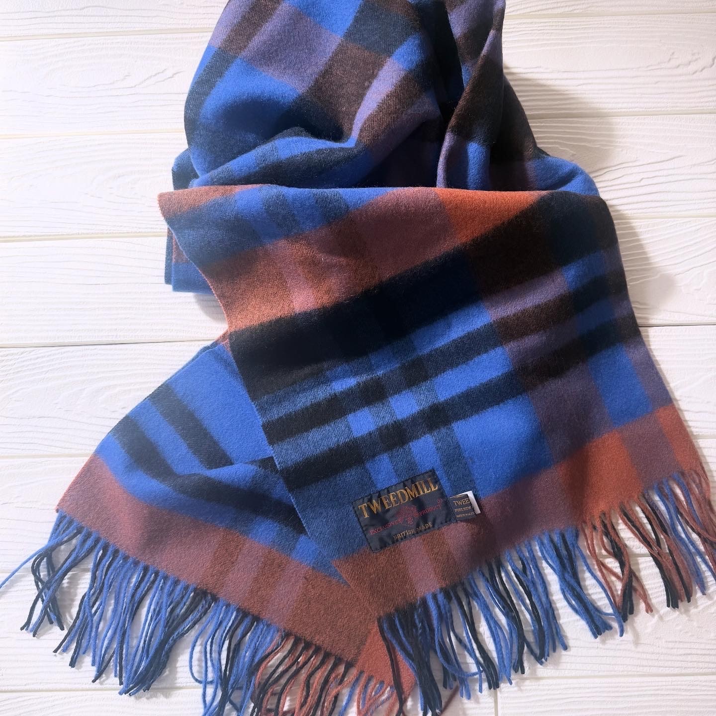 ツイードミル 大判ストール