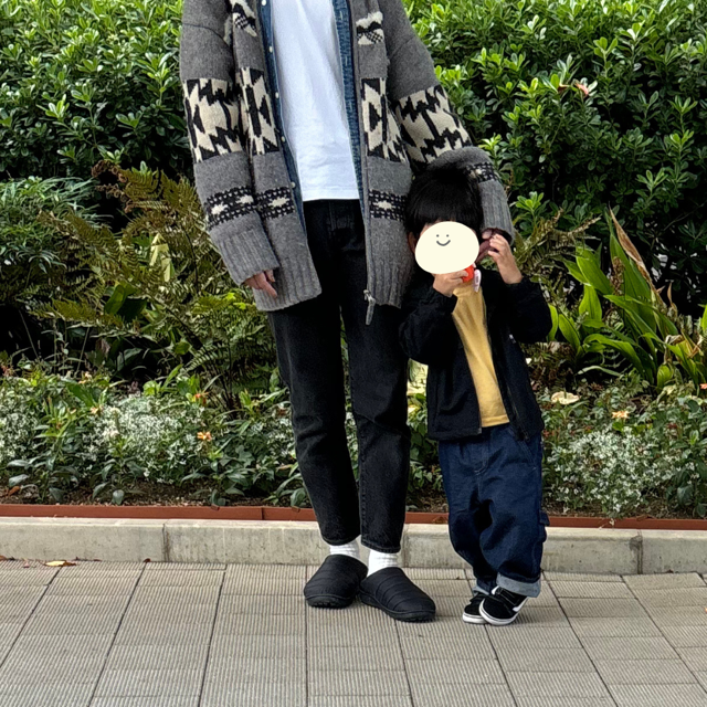 冬用サンダルSUBU（スブ）の着用写真