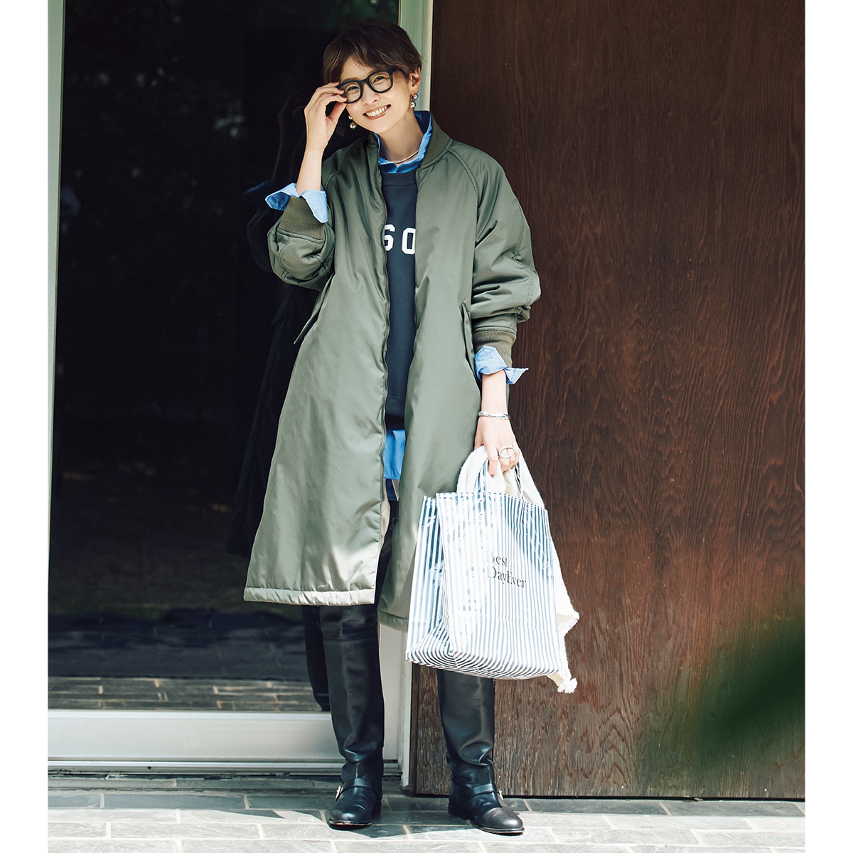 明日なに着る1113　モデル／五明祐子