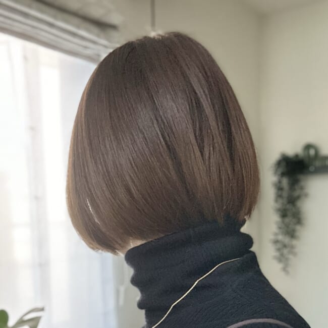 30代ママ　ミニボブ