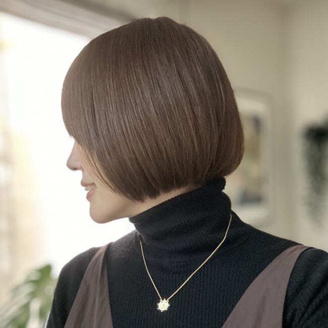 30代ママ　ミニボブ