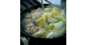 塩もみ白菜で肉だんご鍋