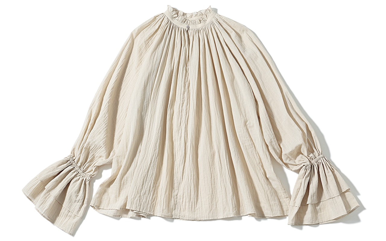 Whim Gazette（ウィム ガゼット）のギャザーブラウス　￥25300