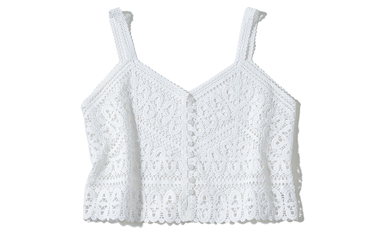 Arpege story（アルページュストーリー）のクロシェレースのキャミソール　￥13200